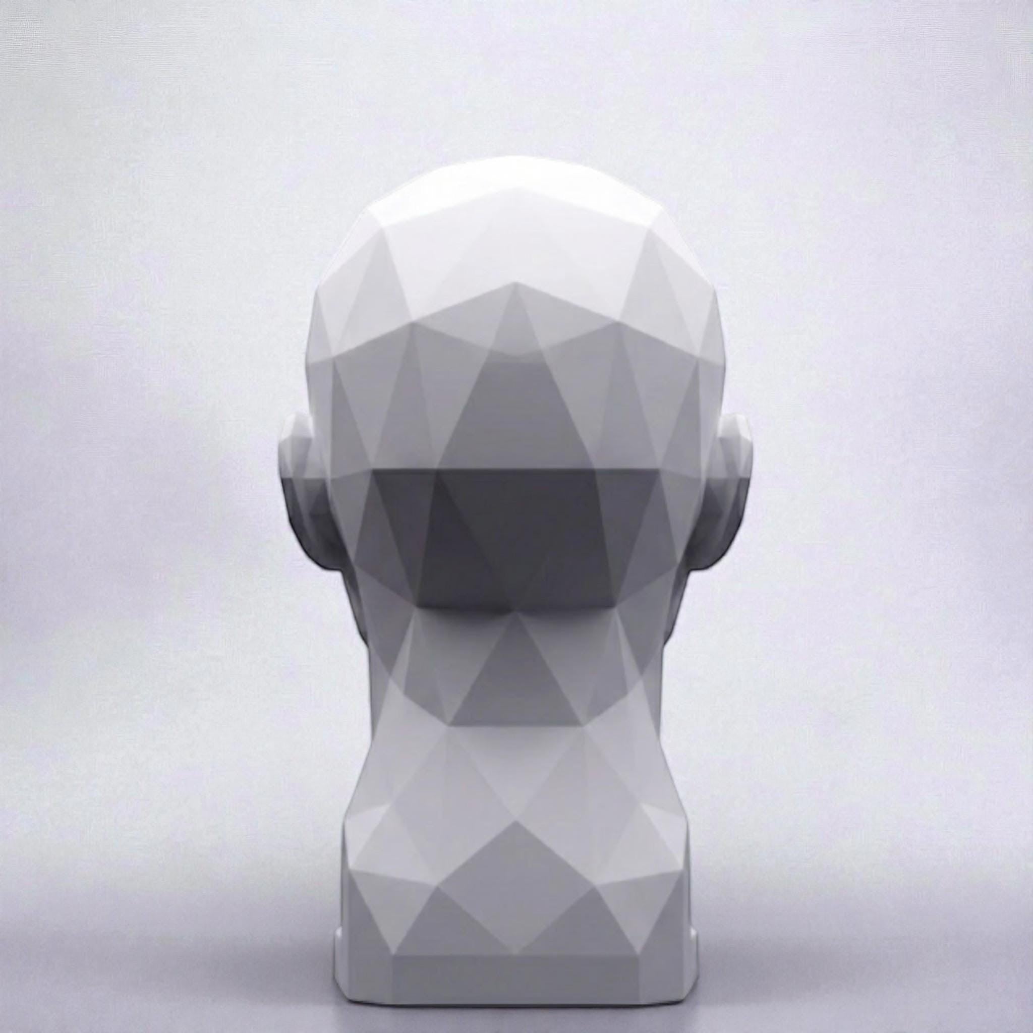 Human Bust Headphone Stand – Minimalist Modern Desk Headset Holder